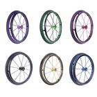 Pair Of 24 x1   540  Colored Aluminum Round Hub Wheelchair Wheels