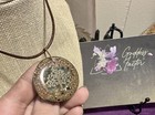 Orgonite Pendant With Tensor Ring One Of A Kind Hand Made- Emerald
