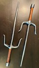     rare  Vintage  Sai Martial Arts W carrying Case    
