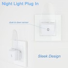 4 Pack Night Light Lamp With Dusk To Dawn Sensor Plug In Blue Led Night Light