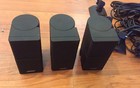 3 Bose Jewel Double Cube Speakers W Original Cables   Brackets 100  Working Nice