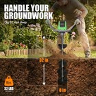 Workprox 40v Electric Auger Post Hole Digger 8  Earth Auger Brushless 4a Battery