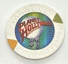 Planet Hollywood Resort   Casino Las Vegas Nevada  1 Chip Aladdin Mold 2005