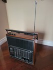 Vintage 1979 Leningrad 006 Stereo Multiple Band Radio Receiver Wooden Case   