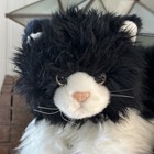 Ty Classic Kittles 2007 12  Stuffed Plush Black White Kitty Cat Long Fur