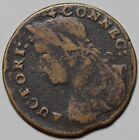 1787 Connecticut Colonial Copper Coin  Draped Bust Left  Miller 17-g 3
