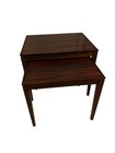 Vintage Bent Silberg Denmark Mobler 2 Nesting Tables Mid Century Modern Rosewood