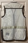 Beretta Shooting Vest Mens Xl Mesh Leather Brown Pockets Italy Size 58 - Euc 