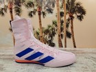 Adidas Box Hog 4 Boxing Shoes Mma Sneakers Pink Blue Ih2733 Men s Size 11 New