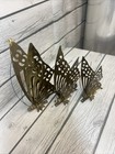 Set Of 3 Mcm Vintage Metal Brass Butterflies Three Sizes Table Art Wall Decor