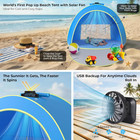 Baby Pop Up Tent With Integrated Solar Cooling Fan   Anti-uv Baby Tent For Beach