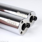 Odyssey Mpeg 3-position 4  Bmx Bike Pegs 14mm W  3 8 adaptor 1-pair - Chrome