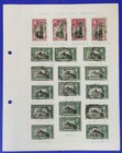 Ceylon Stamp Collection Postmarks Study Mounted In Graph Sheets pages