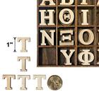 120 Pieces 1 Inch Small Wood Greek Letters With Storage Organizor Bold Font Unfi