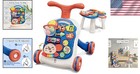 Safe   Fun 3-in-1 Baby Walker - Blue Activity Center For Learning   Coordination