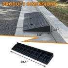 Curb Ramp 1 6  Rise Rubber Curb Ramps For Driveway Curb Ramps For Sidewalks