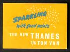 1955 Thames 1 4 Ton Van Brochure Pops Open Ford Limited England Vintage