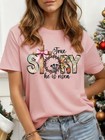 Women s He Is Risen True Story Easter Graphic T-shirt Christian Casual Tee