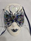 Vintage Porcelain ceramic New Orleans Mardi Gras Signed Lady Face Mask