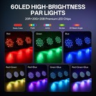 Led Rgb Par Dmx Stage Light Strobe Effect Lighting Ktv Club Disco Party Live