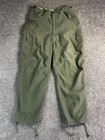 Vtg 50s M-1951 Us Army Field Trousers Men Medium Regular Green Cargo Pants 32x30