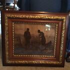 Antique 31    X 27    Gilt Picture Frame W the Angelus  Print Gorgeous
