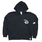 Disney Parks Black Zip Hoodie Adult Medium Walt Disney World Authentic Original