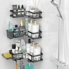 Corner Shower Caddy Bathroom Organizer Adhesive Shower Rack Bathtub Shelves -   