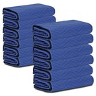 24 Pack Moving Blankets 80  X 72  35 Lb dz  Heavy Duty Quilted Pro Shipping Pads
