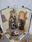 Adorable Hard To Find Tj s Christmas Distressed Diorama Nativity Set