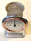 Vintage Salter Mechanical Kitchen Scale Silver Tone   Copper 3kg   6 5lb Mcm