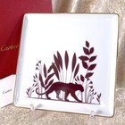 Cartier Porcelain Trinket Tray Change Tray Panthere Vip Gift From Cartier W case