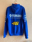 Valentino Rossi Vr46 Yamaha Factory Racing Hoodie Blue Size M Moto Gp Fan Wear