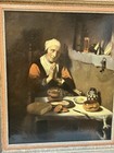 Old Woman Saying Grace  the Prayer Without End  Framed Wall Art Print
