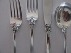 1941 Wallace  grand Baroque  Sterling Silverware    5-piece Place Setting