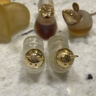 Vtg Avon Caterpillar Inch Worm Mouse Doe Slipper Perfume Bottle Frosted Glass