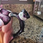 Vtg Ultra Rare Py Figural Tall 6  Cream Creamer Grandma W Cat Handle Mint