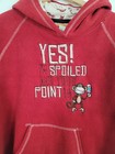 Vintage Y2k Bobby Jack Hoodie Girls Xl Red Fleece Embroidered Monkey Spoiled