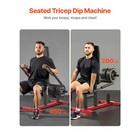 Uimoso Seated Dip Machine Tricep Bicep Press Down Equipment Chest Training