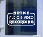 Audio   Video Record Decal Sticker Door Window Wall Recording Decals