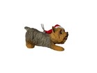 Yorkie Yorkshire Terrier Dog Hanging Christmas Ornament Santa Hat