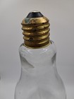 Vintage Retro Clear Glass Lightbulb Shaped Decorative Genius Bottle Screw Cap 9 