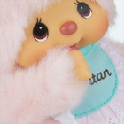 Sekiguchi Monchhichi Chimutan Pink Bunny 7  Monkey Plush - Nwt