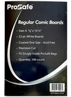 100  Comics Board  Acid Free Safe Storage  Regular Size White Comic Book Boards