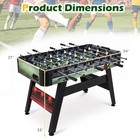 54 Inch Full Size Foosball Table  Arcade Table Soccer With 2 Balls  22 Players