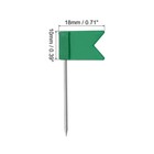 100pcs Flag Map Push Pins  1 Inch Travel Map Pins With Plastic Head  Green
