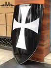 Medieval Armour Shield Battle Ready White Cross Warrior Armor Steel Best Item
