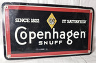 Copenhagen Snuff Metal tin Sign 12  X 21   pre-warning Era 