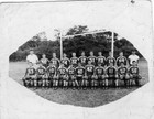 Original Vintage Photo  Young Men s Football Team Portrait Jerseys Names 50 s