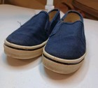 Vintage 90s Blue Canvas Shoes Kids Size 12 Made In Usa